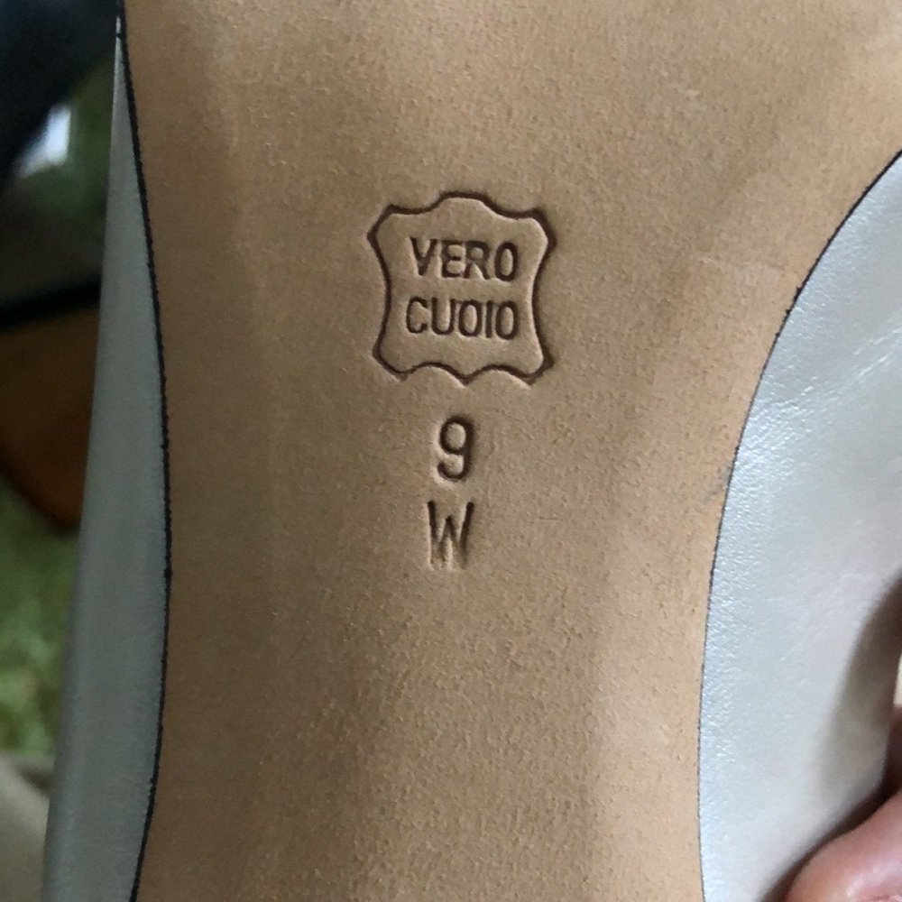 VANELI - ‘Maed’ Leather Peep Toe Bow Heels  - Sand - Picture 7 of 9